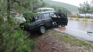 Bodrum-Milas karayolu-kaza