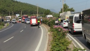 Bodrum-zincirleme kaza