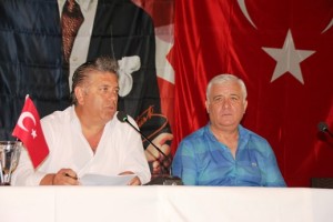 Bodrum Belediyesi başkan yardımcıları Taner Uslu ile İsmail Altındağ