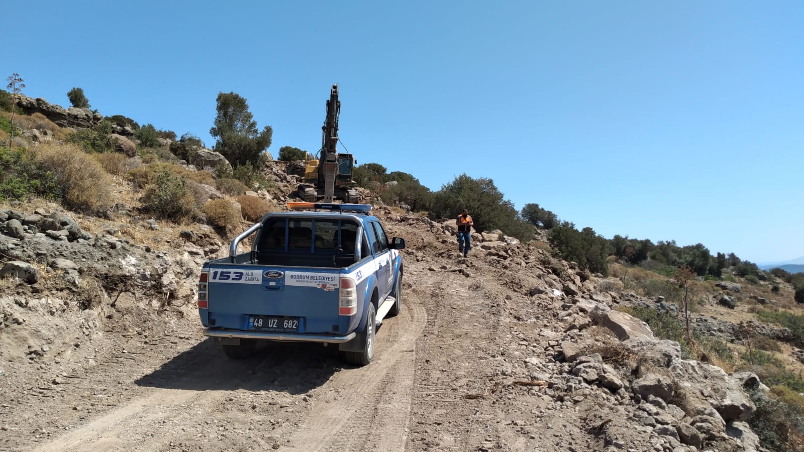 Bodrum Belediyesi ;Müdahalesi ile Çalışma Durdurldu