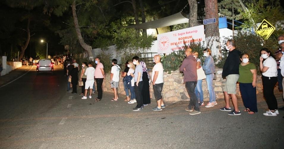Bodrum'da Kovid-19 aşısı yoğunluğu