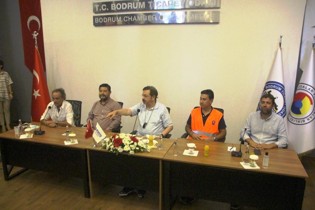 TOBB Başkanı Bodrum’un Yanında