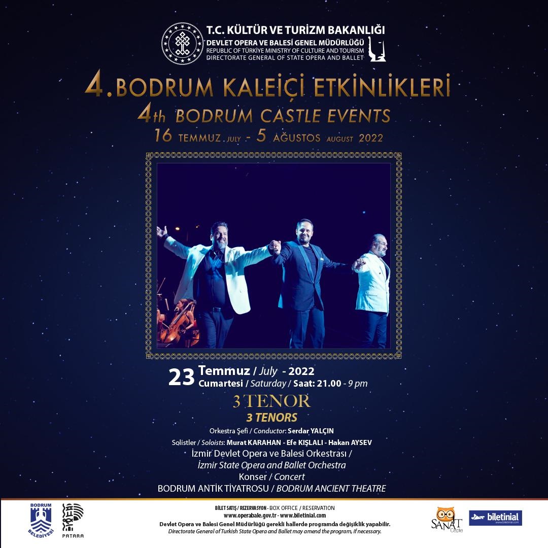 “3 Tenor” Konseri Antik Tiyatro'da