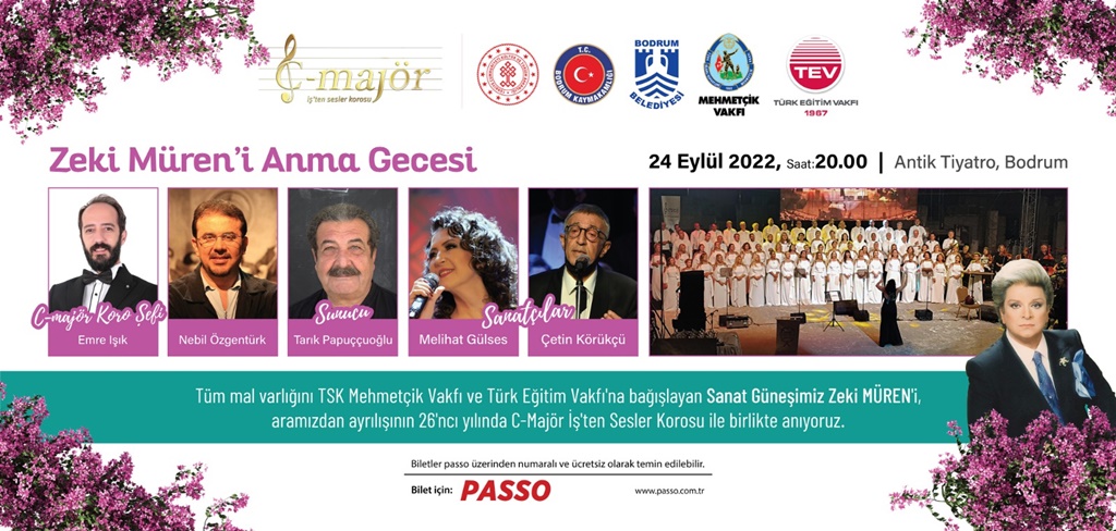 Sanat Güneşi Hem Bodrum'da Hem Bursa'da Anılacak