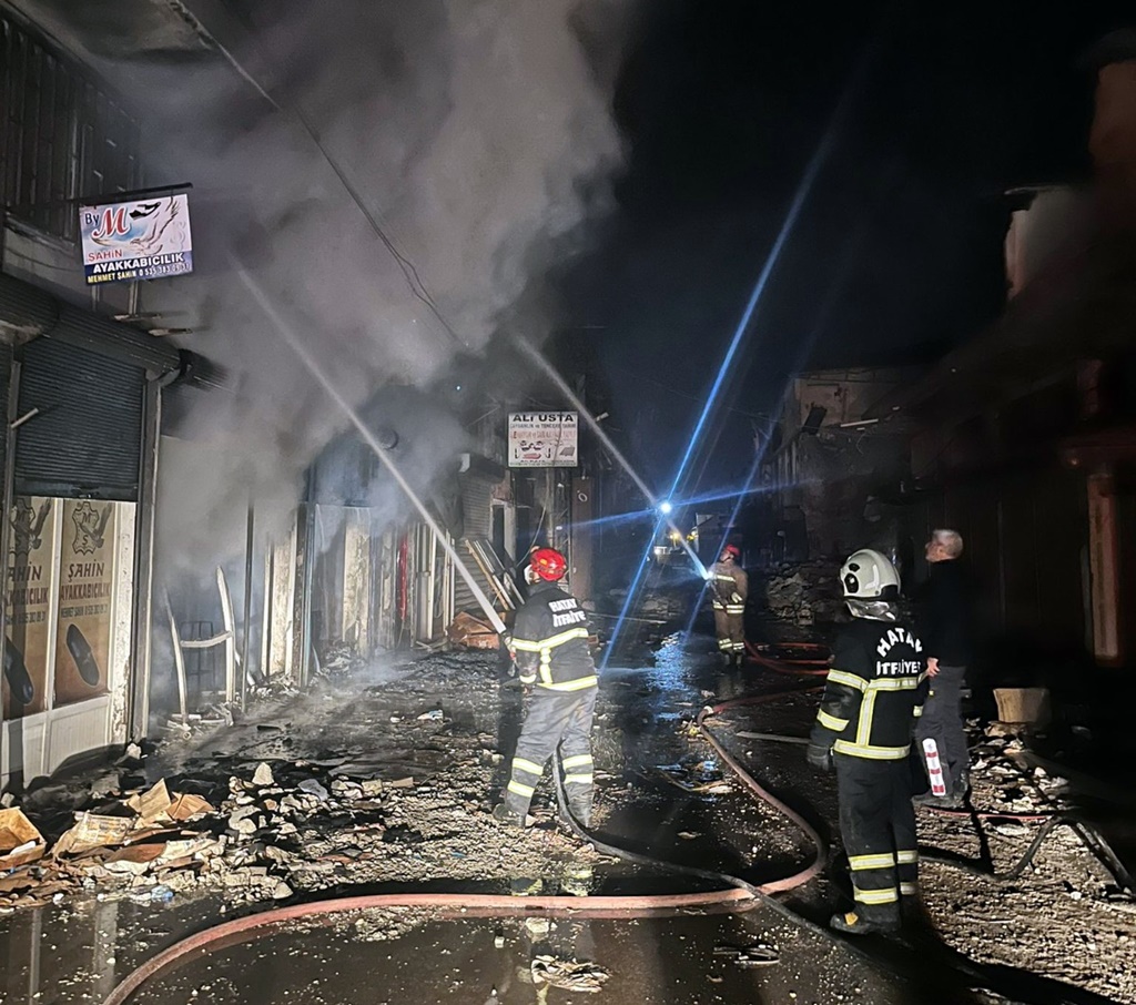 Hatay’da ki Yangına Müdahale