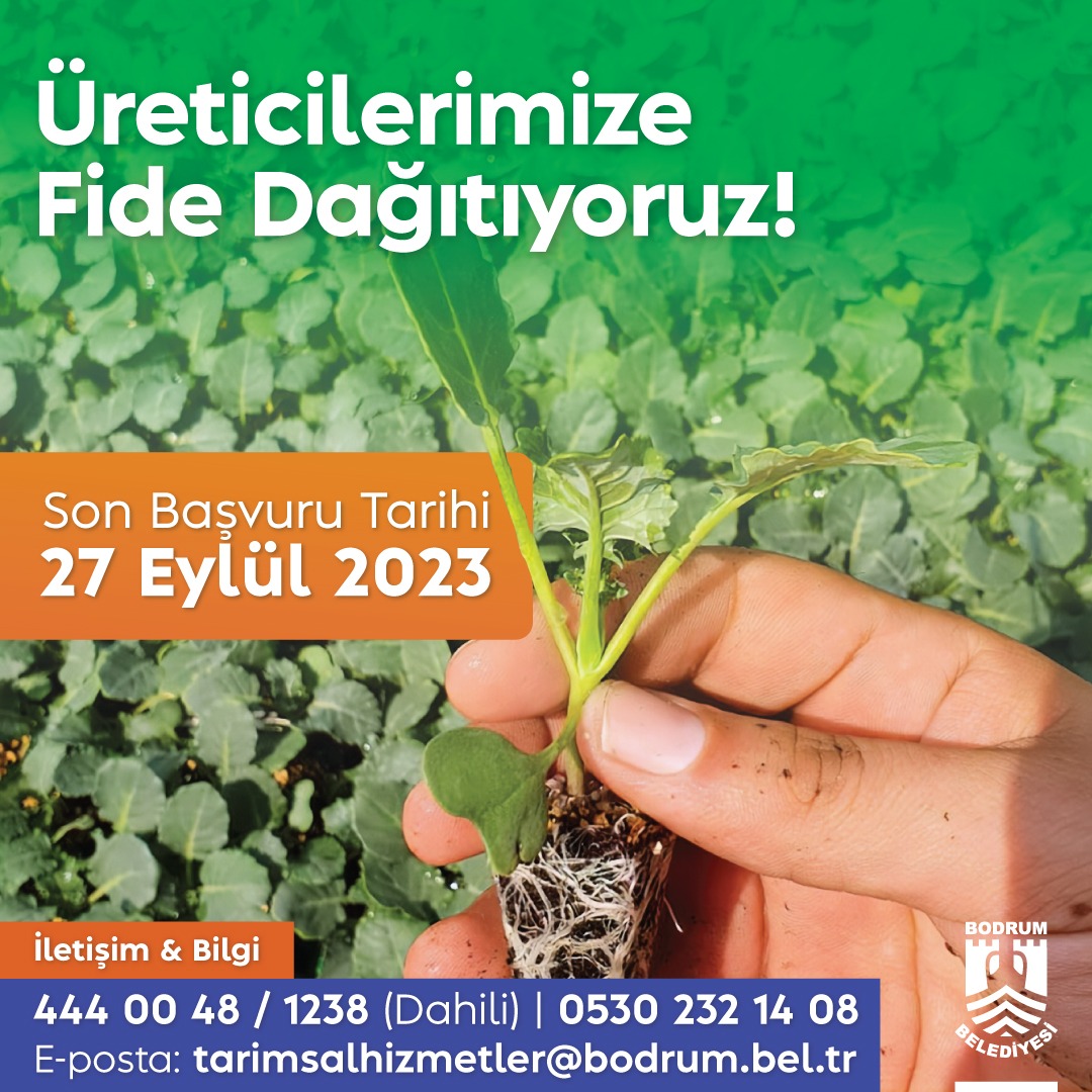 Belediyeden Üreticilere Fide Desteği