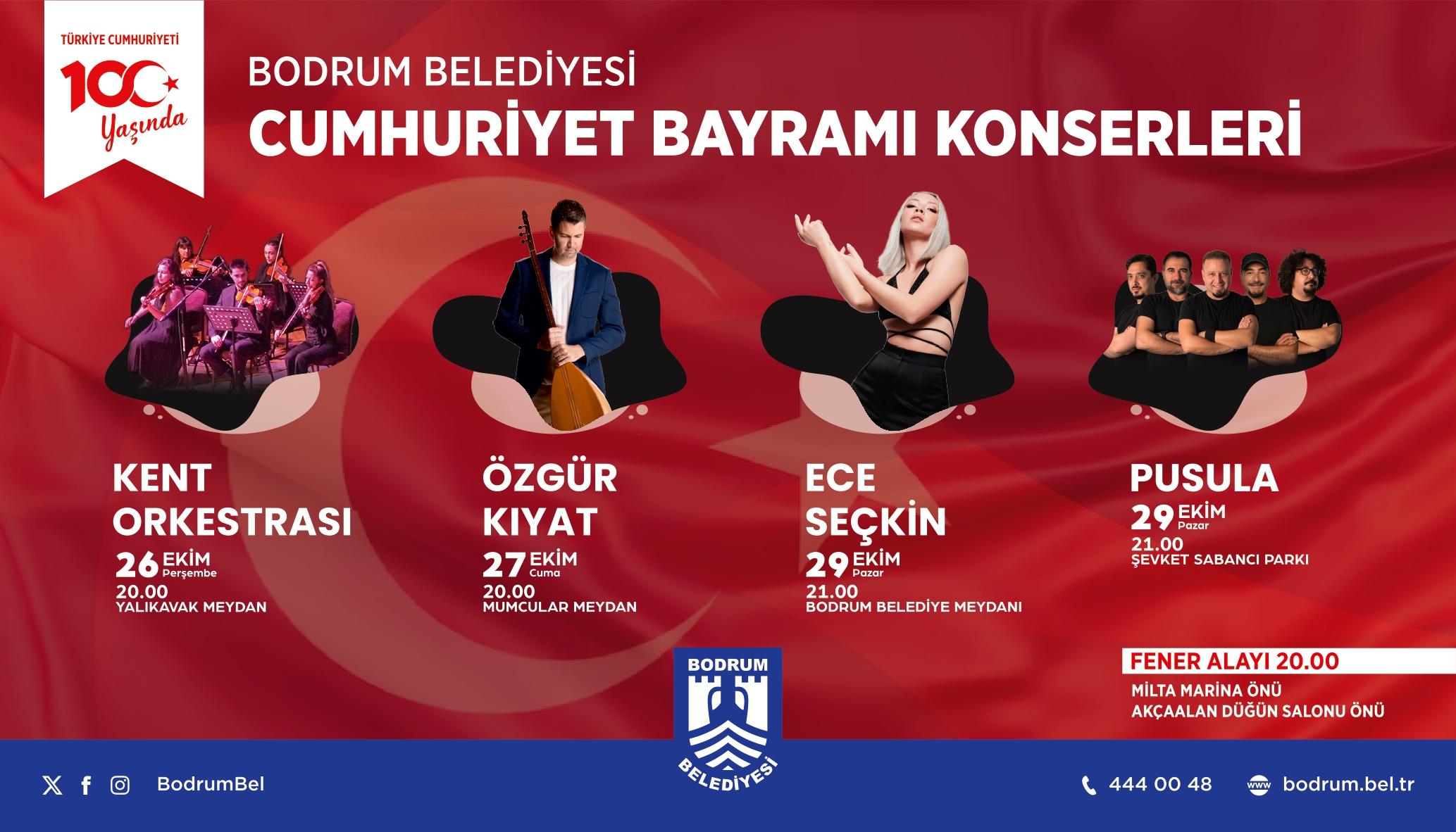 100’üncü Yılda Bodrum'da Cumhuriyet Coşkusu