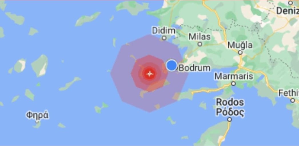 Bodrum Açıklarında Deprem