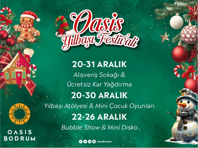 Oasis Bodrum'da Yılbaşı Işıltısı
